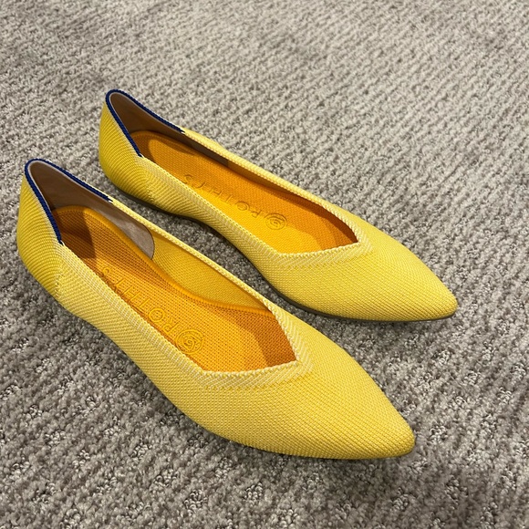 Rothy's Shoes - ROTHY’S THE POINT YELLOW FLATS